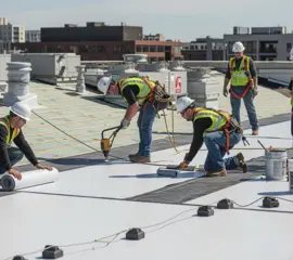 TPO roof installation process