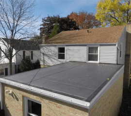 Applying Coating on Flat Roof